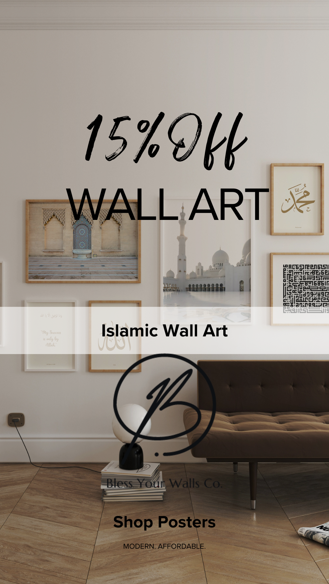 Celebrate Our Grand Opening with 15% Off at Bless Your Walls!