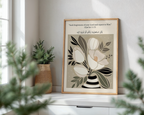 "Seek Forgiveness of your Lord and repent to Him" Quote from the Qur'an Floral Watercolor Islamic wall art poster