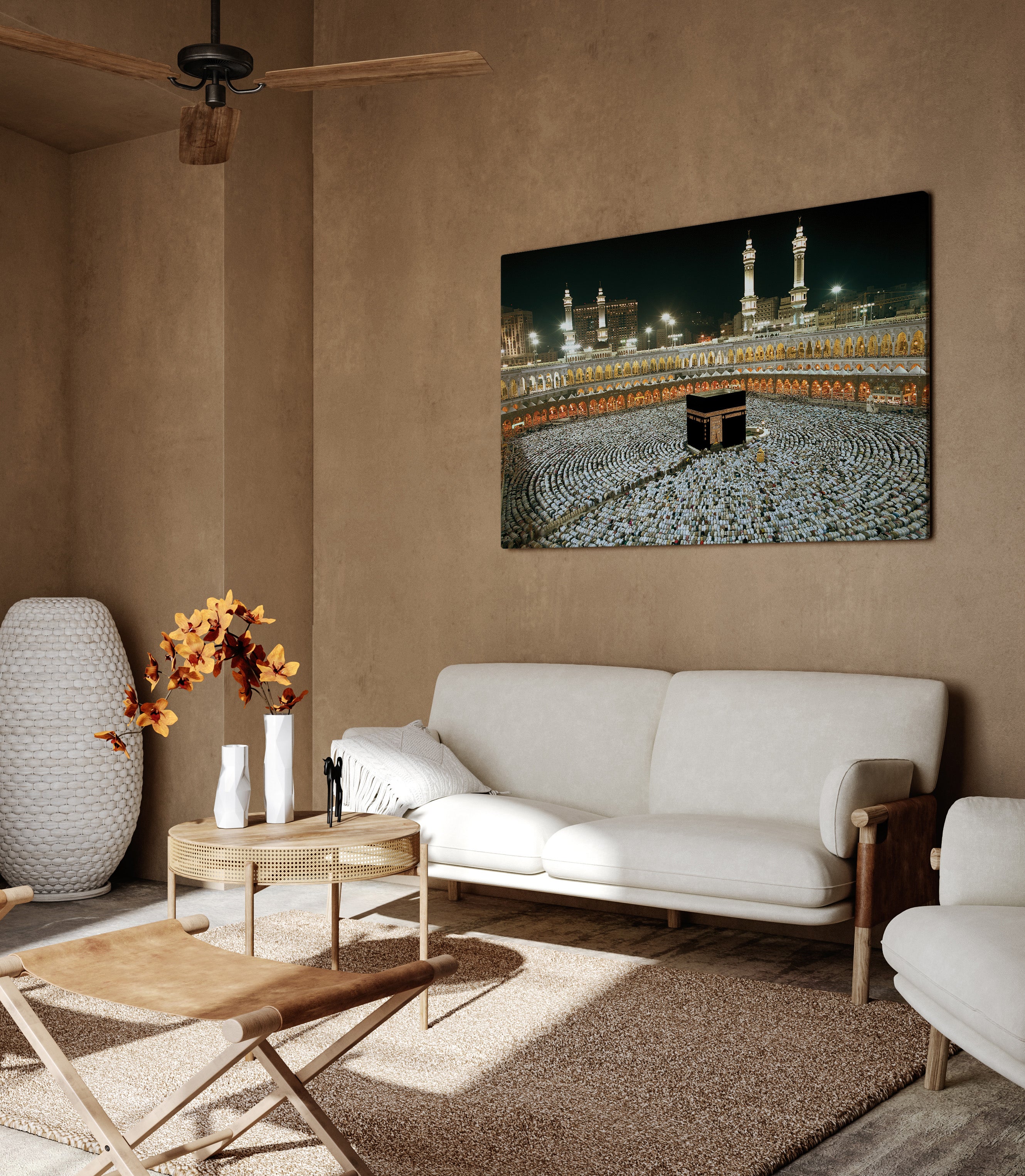Kaaba Islamic Wall Art – Makkah Sacred Mosque Canvas Print | Bless Your Walls UK