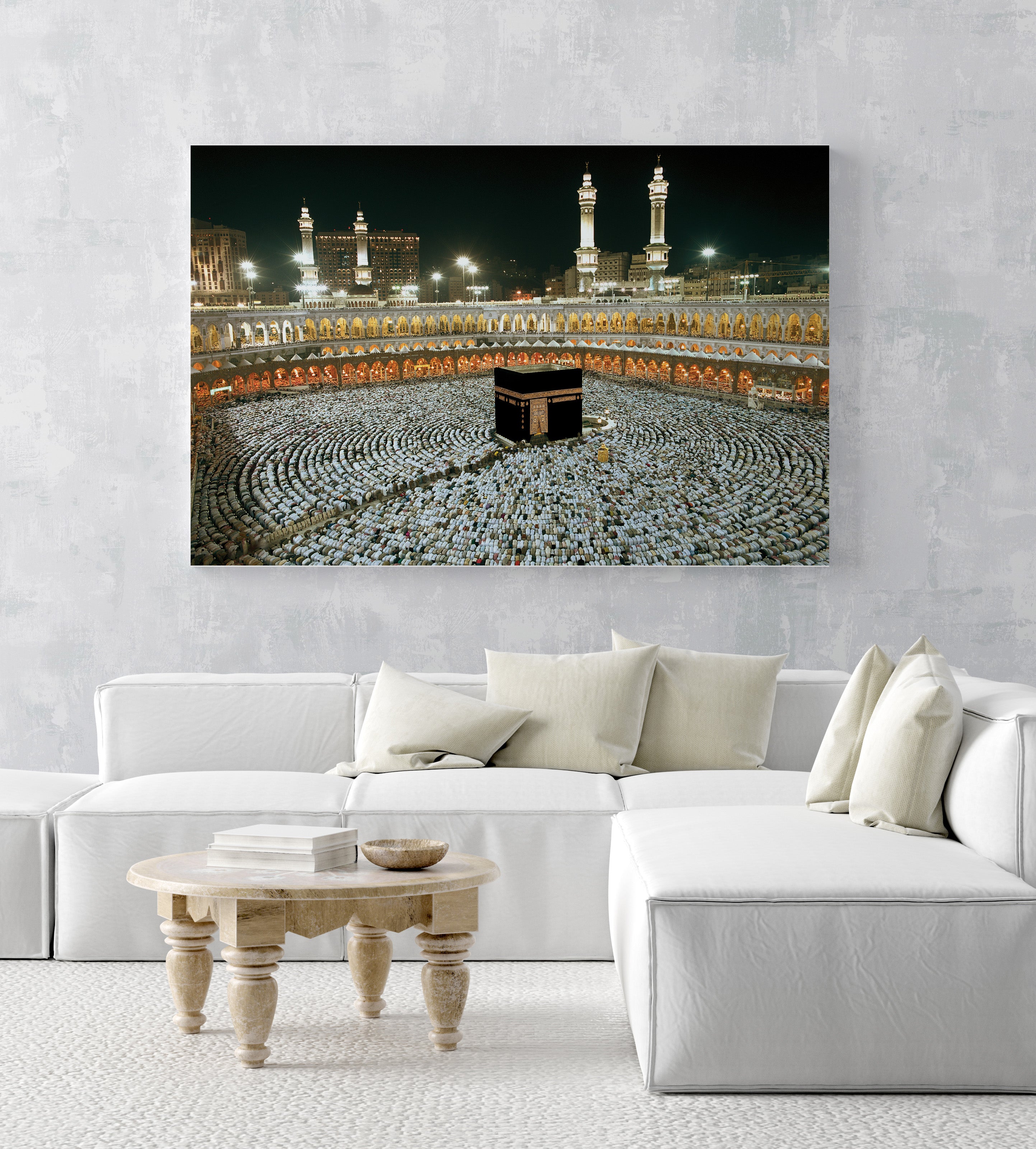 Kaaba Islamic Wall Art – Makkah Sacred Mosque Canvas Print | Bless Your Walls UK