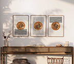Islamic Wall Art 3x Dhikr Islamic Calligraphy Boho Theme