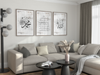 Islamic Wall Art 3x Allah, Ayatul Kursi, Muhammad Calligraphy