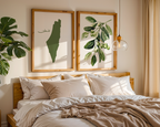Set of 2 Palestine Map Olive Tree Watercolour Islamic Wall Art Prints