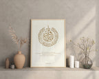 Surah Ikhlas Islamic Wall Art – Modern Arabic Calligraphy Canvas | Bless Your Walls UK