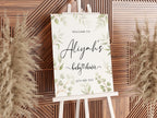Sage Green Botanical Eucalyptus Baby Shower Welcome Sign | Custom Greenery Sign | Baby Shower Decor
