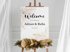 Modern Minimalist Welcome Wedding Sign: Personalized Foamboard (A1, A2, A3)